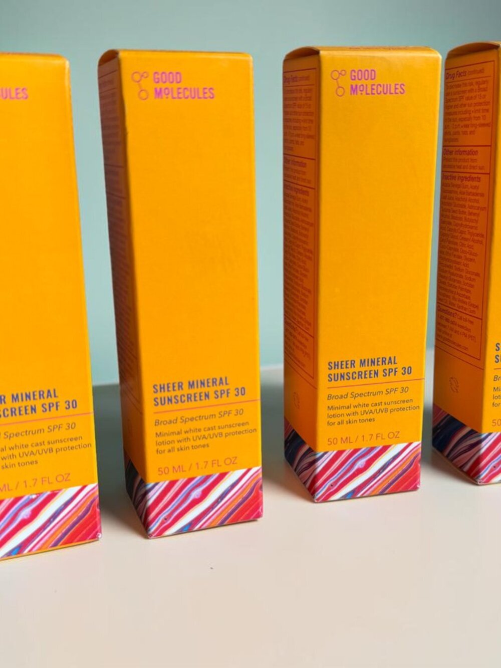 4 boxes Good Molecules Sheer Mineral Sunscreen SPF 30 New In Box Exp 07/2027 - Picture 4 of 8